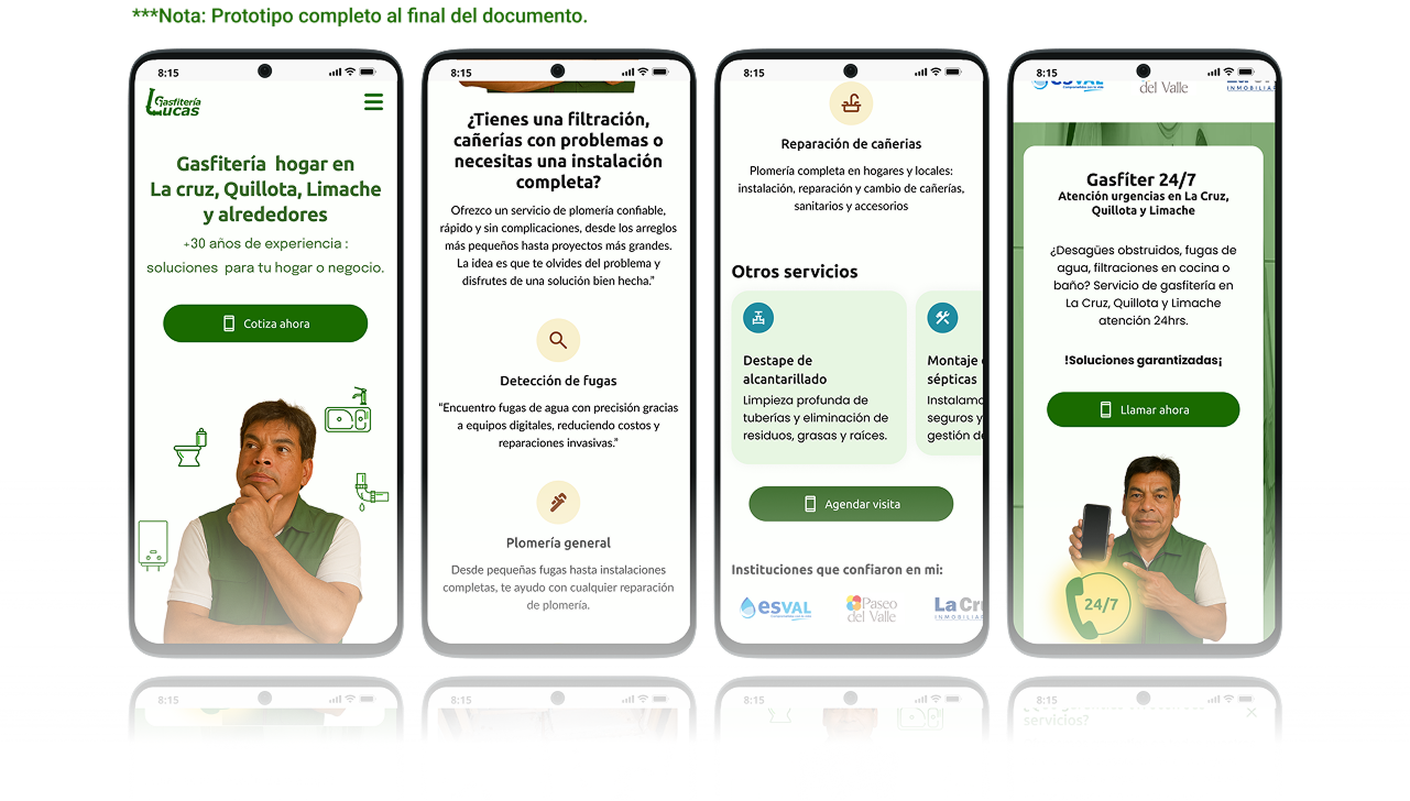 Prototipo de la tercera iteración y resultados del testeo